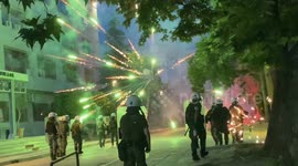 Clashes in Greece – Hooded Man Caught in Ancient Ruins