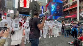 Names of Uvalde shooting victims read aloud in Times Square