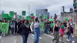 US: ‘Rise Up For Abortion Rights’ March In New York City