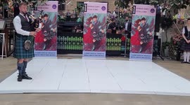 Traditional Gaelic dance  'Ghillie Callum' (The Sword Dance) performed at Devonshire Square's Festival of Dance