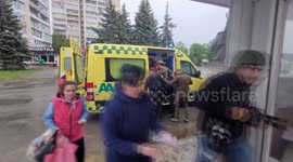 Video captures chaotic and bloody aftermath of shelling of Kharkiv, Ukraine