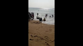 Puri sea beach in Odisha India, People are Enjoying Sea Bath at PURI Sea Beach, India