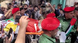 Body of teenage boy killed by Israeli forces carried through streets of Bethlehem before funeral