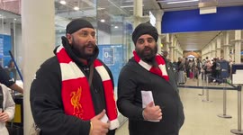 Liverpool fans in queue to board Eurostar in London predict Champions League victory against Real Madrid in Paris