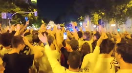 Spain: Fans Celebrate On Streets After Real Madrid Wins Champions League