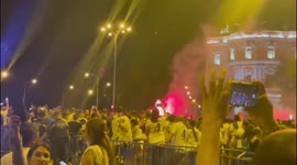 Spain: Fans Celebrate On Streets After Real Madrid Wins Champions League 3