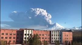 Volcano eruption in eastern Russia sends huge ash cloud 5,000 metres into air