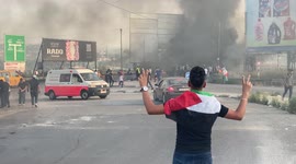 Palestinian protesters clash with Israeli troops in West Bank city of Nablus