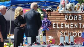 Abbott booed, Biden cheered by crowd in Uvalde, outside school