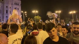 Spain: Fans Celebrate On Streets After Real Madrid Wins Champions League 4