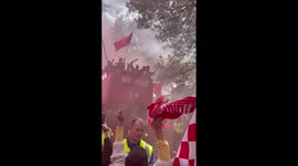 UK: Liverpool Holds Parade To Celebrate Double Trophy-Winning Season