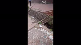 MARKET COMPLEX FIRE IN INDIA . FIRE BREAKS OUT IN SAMBALPUR MARKET COMPLEX.