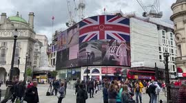Celebrating the Queen’s Platinum Jubilee in Piccadilly Circus