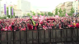 Thousands of Nottingham Forest fans gather in city centre to celebrate play-off win