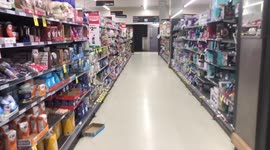 Pigeon wanders around Woolworths supermarket in Ashfield in Sydney