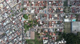 Aerial view made by drone at 400 meters high of a part of the city of Vila Velha -ES - BRAZIL