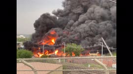Huge fire breaks out at chemical facility in Omaha, Nebraska