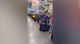 Video shows queues at Dublin airport as half-term travel chaos continues