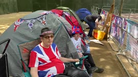 Royal family superfans set up camp at Buckingham Palace ahead of jubilee celebrations