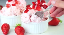 Homemade strawberry gelato is a huge hit