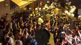 Police and activists clash during Gezi Park protest in Istanbul, Turkey