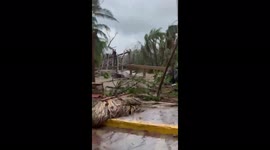 Hurricane Agatha lashes Oaxaca with damage; roofs ripped off building