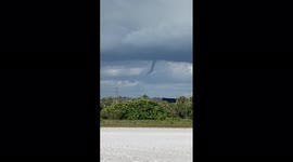 Funnel cloud forms in Sarasota, Florida
