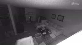 Holy grail of ghost footage! Full apportion appears in hallway. Caught on security camera.
