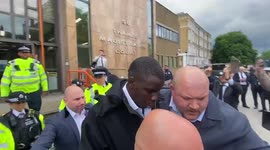 Footballer Zurt Zouma leaves court after being sentenced to 180 hours of community service