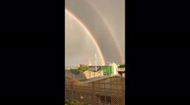 UK: Double Rainbow Spotted In Ipswich, Suffolk