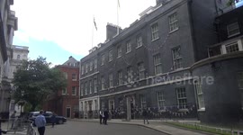 10 Downing Street decorated with union jacks ahead of Queen's Platinum Jubilee
