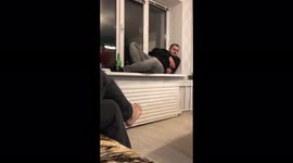 Vodka? More like Vodkan't! Drunken man fails bad at standing up