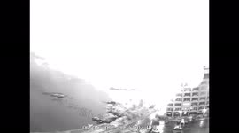 Hellacious lightning strikes New York City