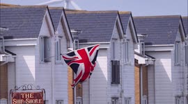 Kent property flies giant union flag for Queen's Platinum Jubilee, UK