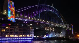 Sydney Harbour Bridge lights up to mark Queen’s Platinum Jubilee
