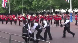 Extinction Rebellion disrupts Trooping of the Colour parade