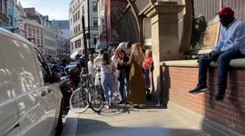 People mark Queen's Platinum Jubilee on the streets in London, UK