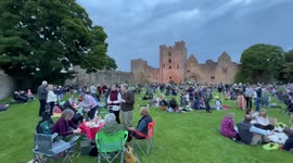 Hundreds gather at historic Ludlow Castle for lighting of Queen’s Jubilee Beacon