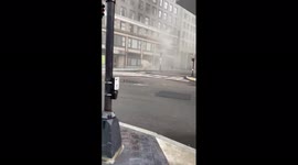Manhole explodes in downtown Boston