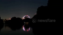 The London Eye Lights Up In Union Jack Colours