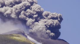 Ash explosions rise from Italy's Mount Etna volcano