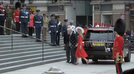 PM Boris Johnson met with BOOS at Queen's Platinum Jubilee Thanksgiving Service at St Paul's in London