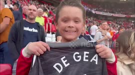 UK boy with skin condition attends first football match after water therapy helped relieve him pain
