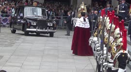 Prince Charles and Camilla arrive at St Paul’s Cathedral for Platinum Jubilee Thanksgiving service for The Queen