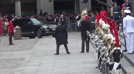 UK Prime Minister Boris Johnson and wife Carrie arrive at St Paul's Cathedral for  Platinum Jubilee Thanksgiving service for The Queen