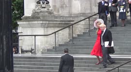 UK Prime Minister Boris Johnson and wife Carrie attend Jubilee service at St Paul's Cathedral