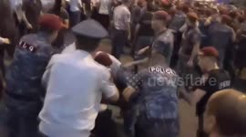 Violent protests break out in Armenia as police clash with protesters in Yerevan