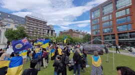 15th Weekly Pro Ukrainian Protest, In Manchester, England