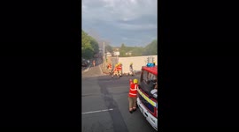 Bolton Shop Fire - Fire Fighters