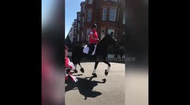 Celebrating the Queens Platinum Jubilee.An Amazing 27 Fresian Horse Parade in Great Yarmouth Uk